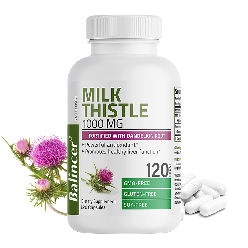 Milk Thistle Silymarin - Natural Milk Thistle Supplement - Detoxifying