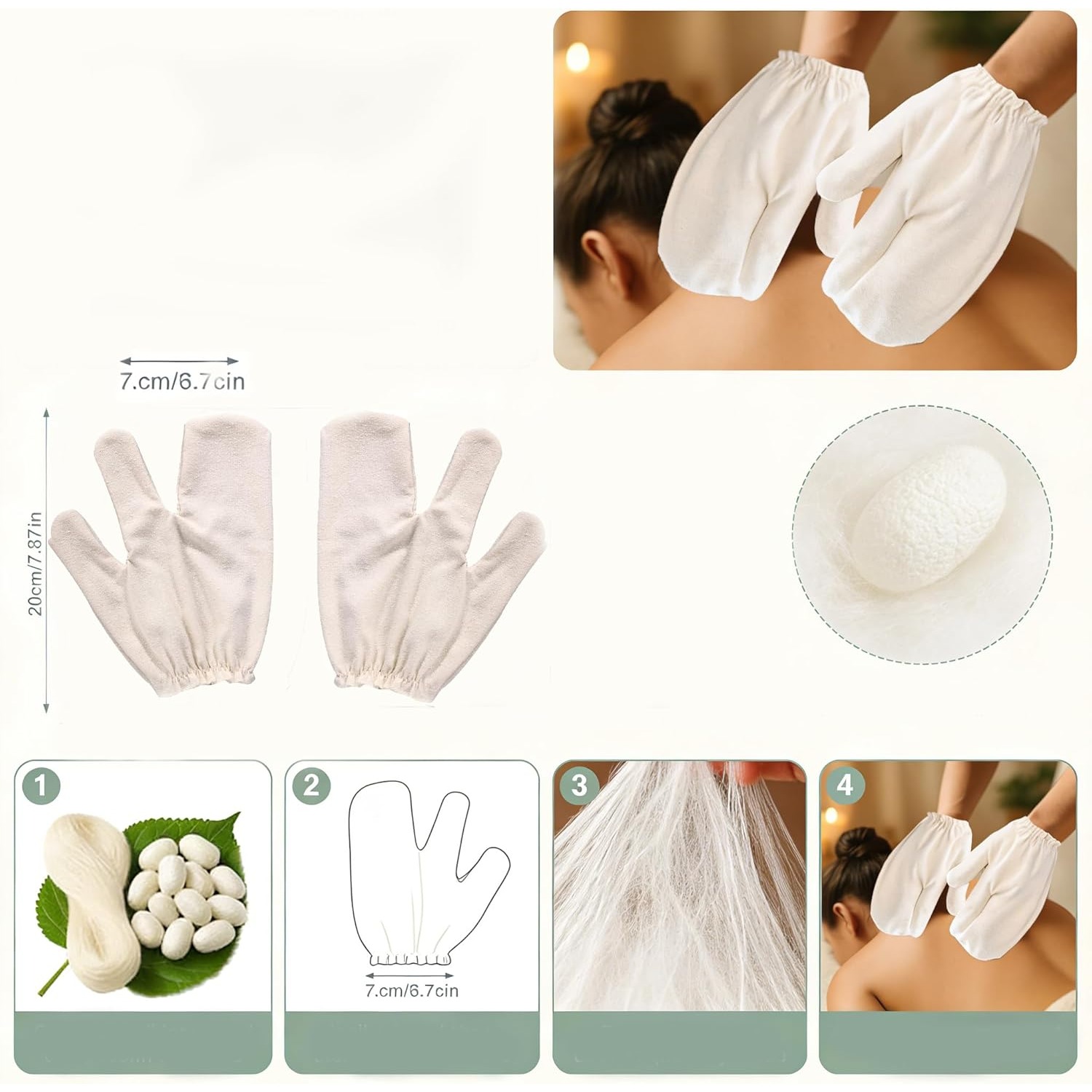 Ayurvedic & Herbal Wellness Kits - 1 pair of 100% natural exfoliating