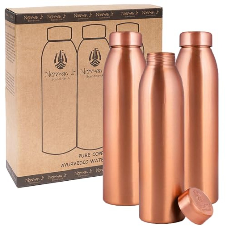 Copper Water Bottle 1L - Gift  - Ayurvedic & Herbal Wellness Kits ulasan dan harga