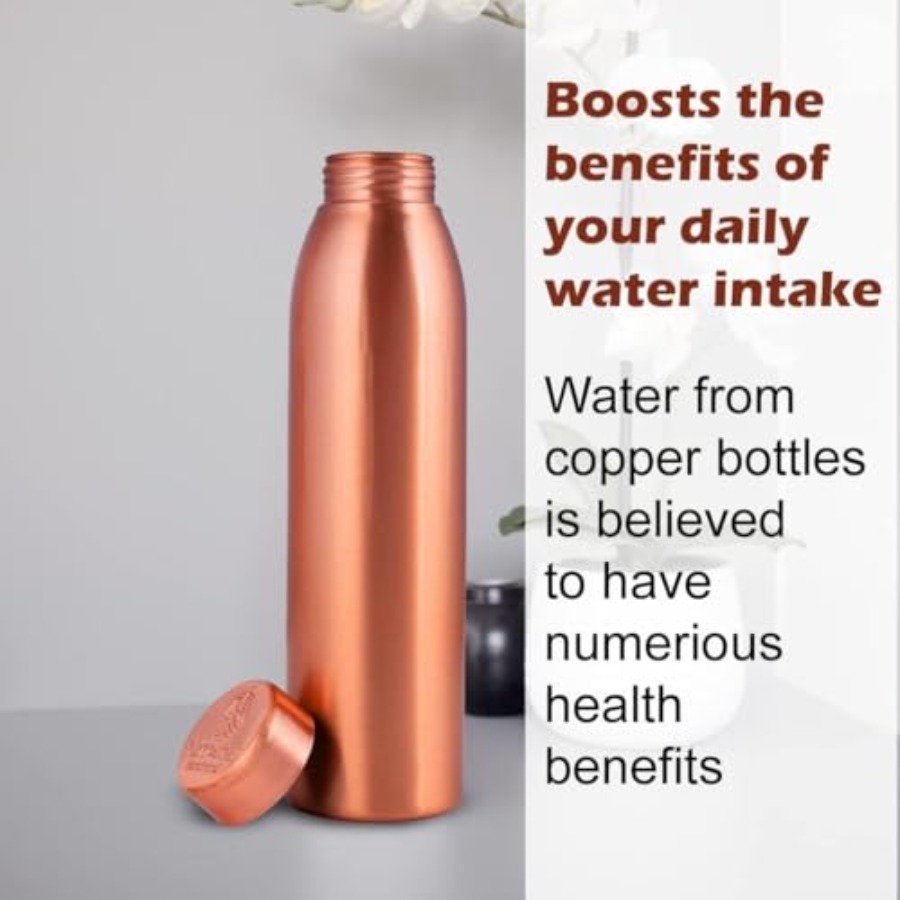Copper Water Bottle 1L - Gift  - Ayurvedic & Herbal Wellness Kits ulasan dan harga