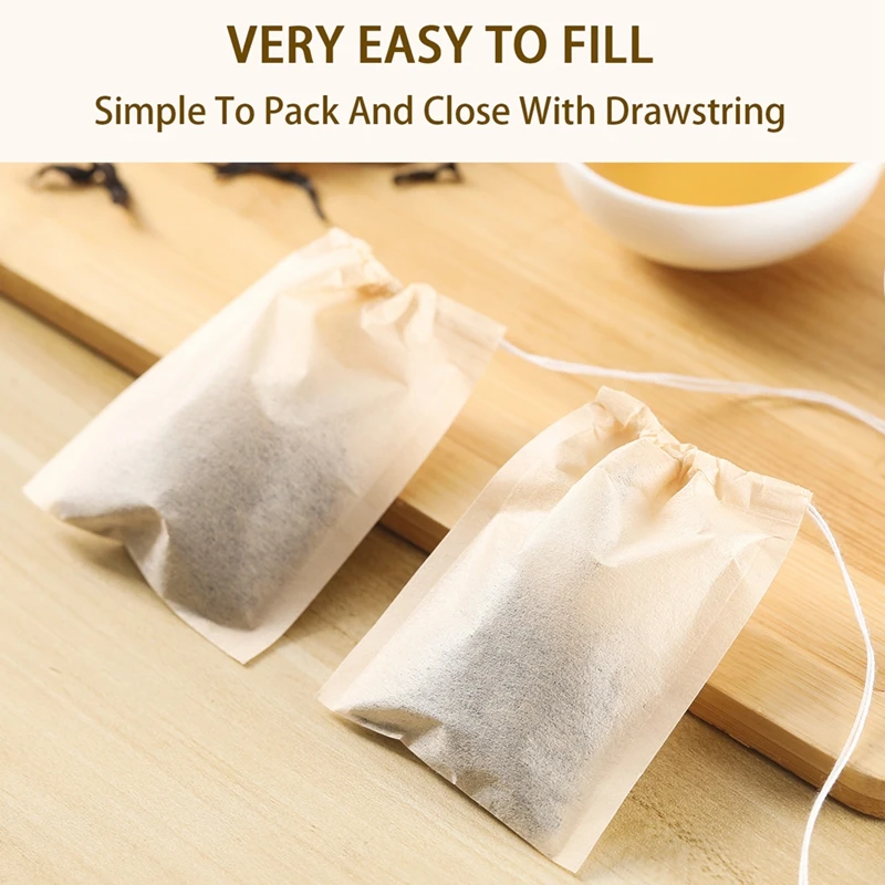 100Pcs Teabags with Drawstring - Herbal Wellness Supplement ulasan dan harga