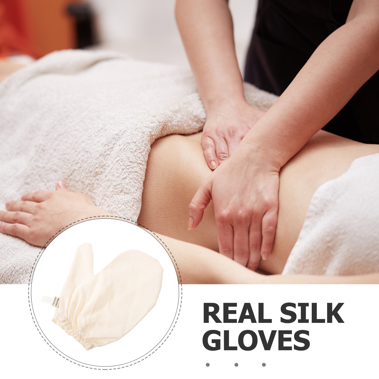 Raw Silk Glove Exfoliator for  - Ayurvedic & Herbal Wellness Kits ulasan dan harga