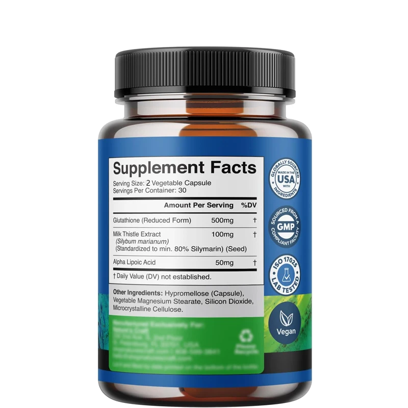 Reduced Glutathione Supplement - Milk Thistle Silymarin ulasan dan harga