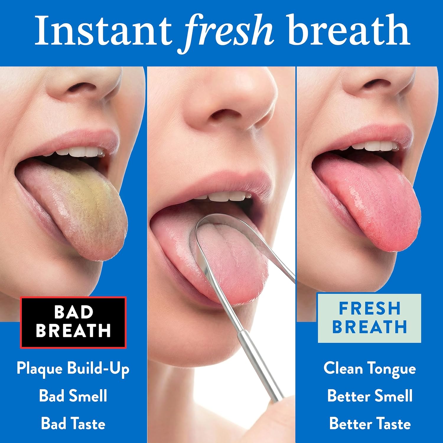 Tongue Scraper for Adults (3 P - Ayurvedic & Herbal Wellness Kits ulasan dan harga