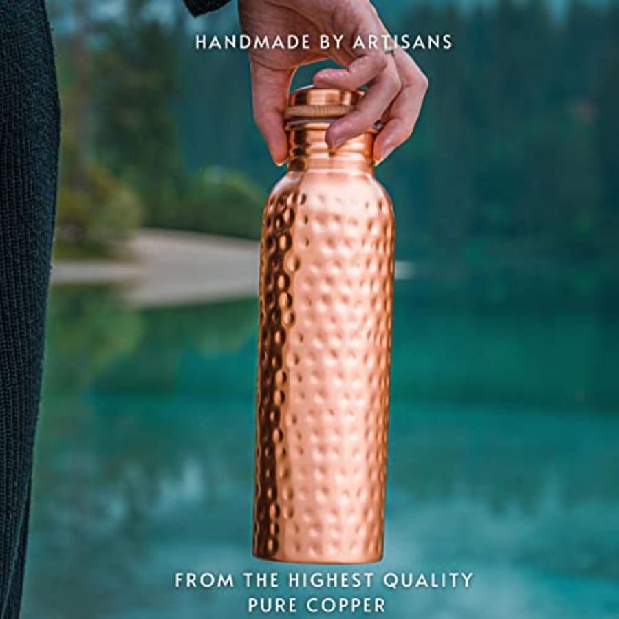 Copper Water Bottle - 34 Oz Ex - Ayurvedic & Herbal Wellness Kits ulasan dan harga