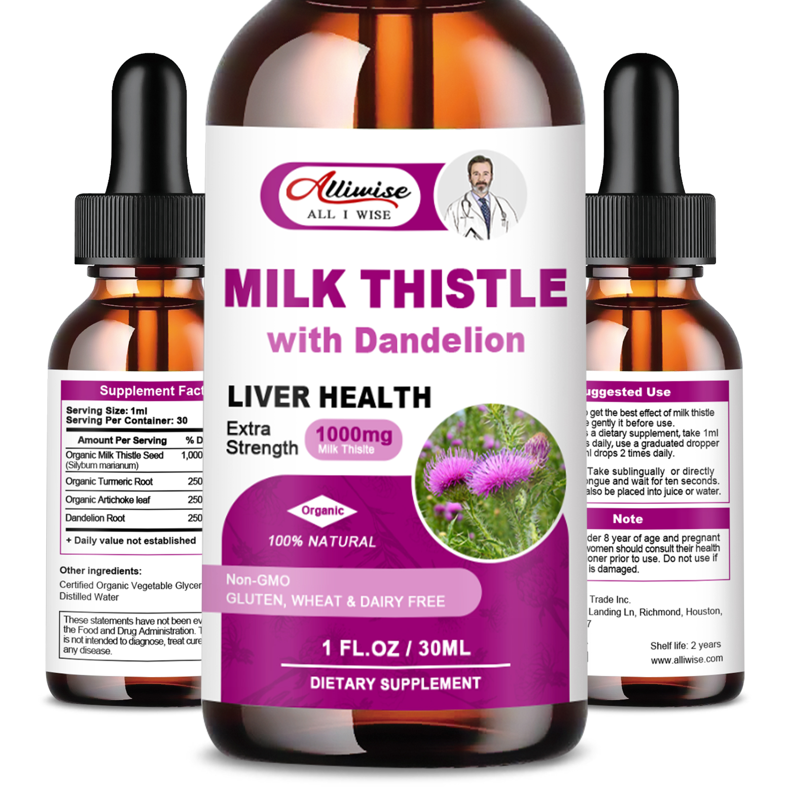 Liver Health Support Liquid Mi - Milk Thistle Silymarin ulasan dan harga