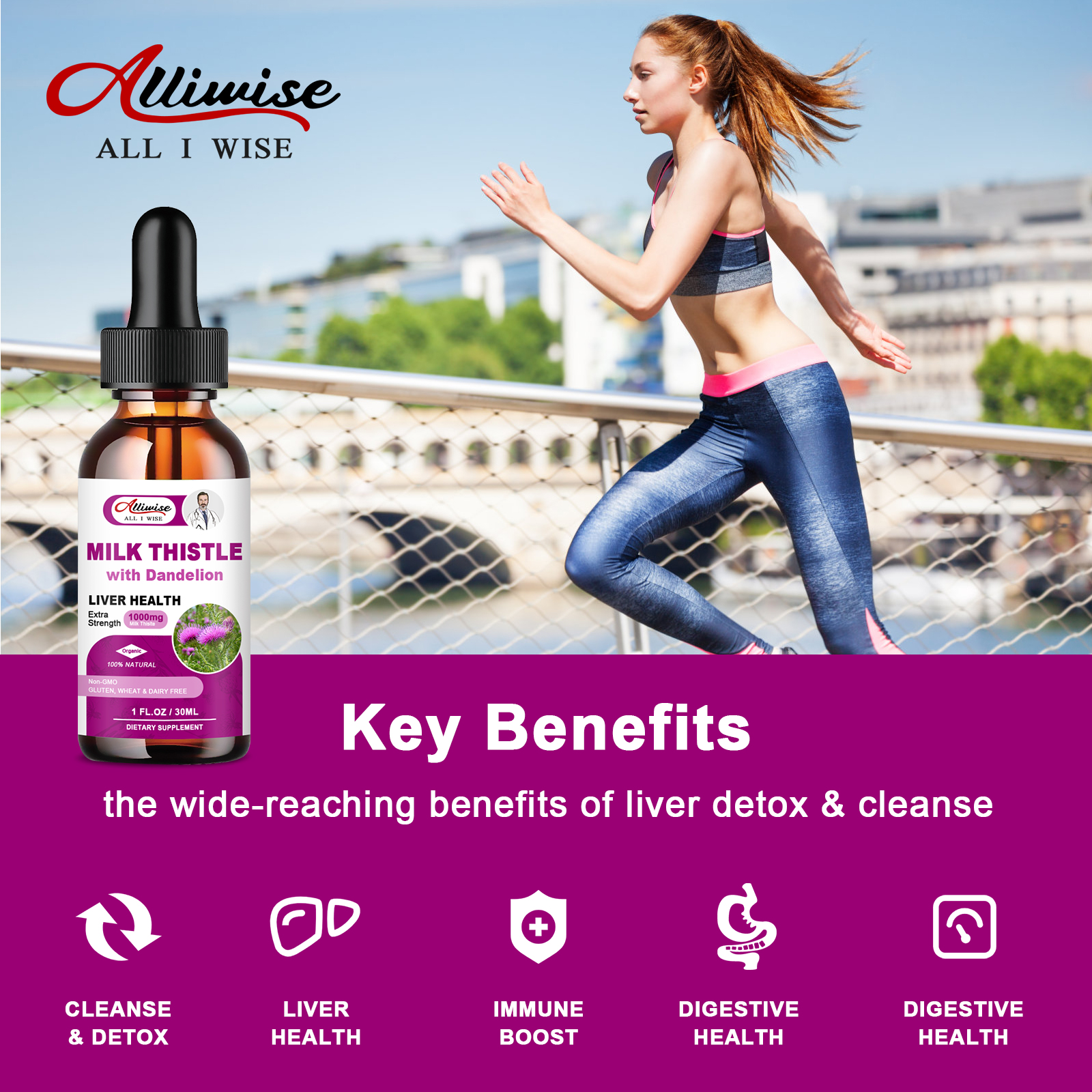 Liver Health Support Liquid Mi - Milk Thistle Silymarin ulasan dan harga