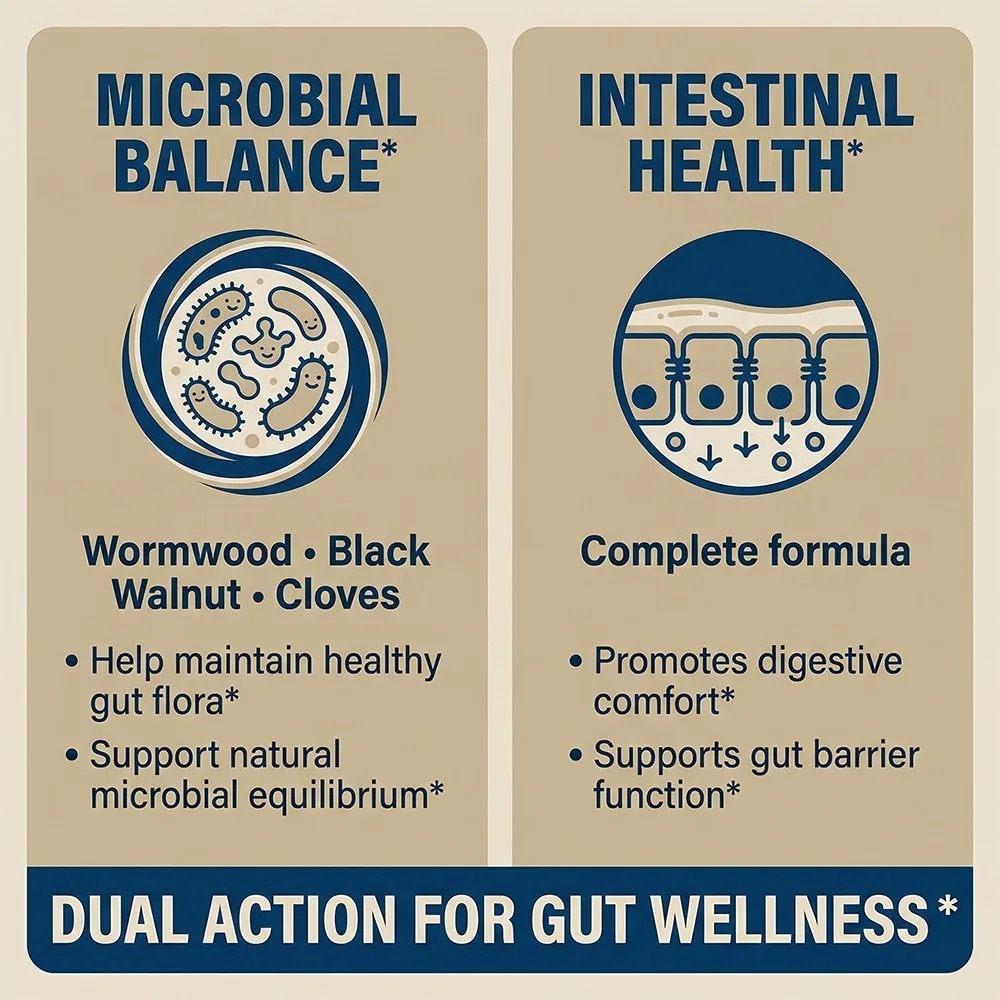 Wormwood Black Walnut Clove -  - Herbal Wellness Supplement ulasan dan harga